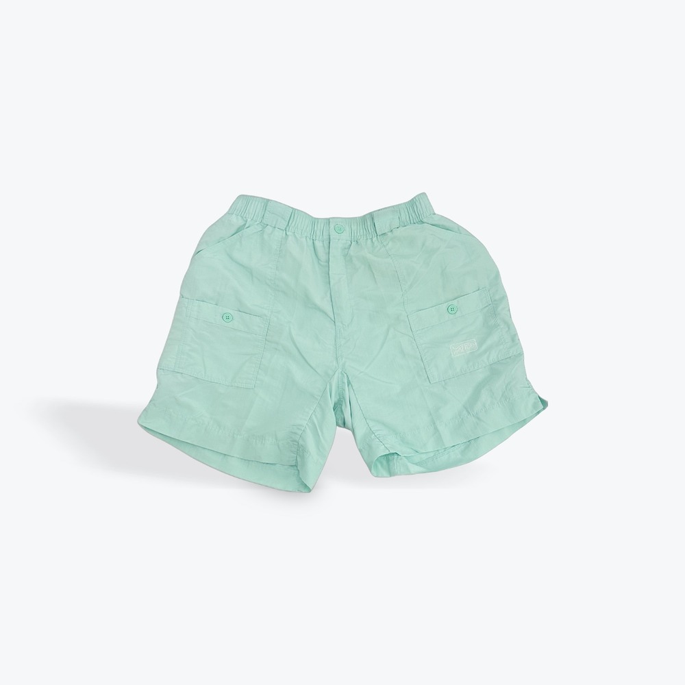AFCO Mens Fishing Shorts Size 36 Mint Green Performance Outdoor Nylon‎